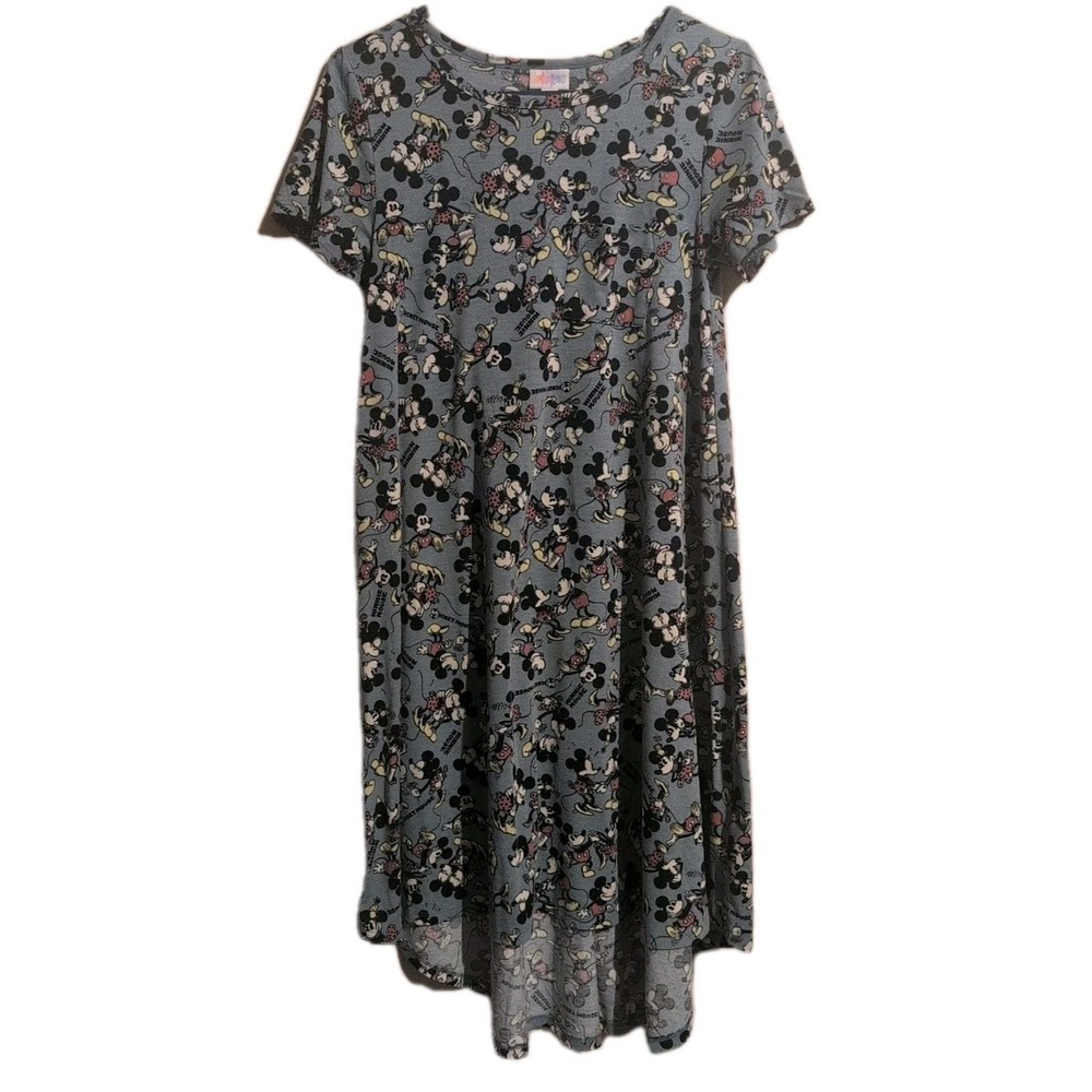LULAROE DISNEY MICKEY MOUSE & MINNIE MOUSE CARLY DRESS LIMITED ED XS